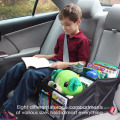 Автокресло органайзер для переднего или заднего сиденья с черной прострочкой отлично подходит для взрослых и детей с 8 отсеков хранения для игрушек